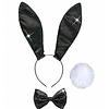 Karnevals-zubehör: Sexy Bunny Dress-up set schwarz