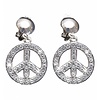 Faschings-accessoires: Hippie Ohrringen silber