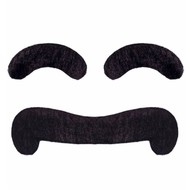 Schnurrbart uns Augenbraue (schwarz)