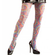 Halloweenaccessoires: Strumpfhose Psychedelisch