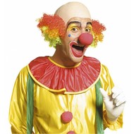 Clowns-glatze mit farbigem Haar