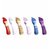 Karnevals-accessoires: Handschuhe satin (60 cm) gekräuselt