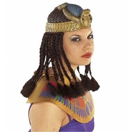 Kopfbedeckung Cleopatra mit Haar