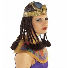 Kopfbedeckung Cleopatra mit Haar