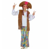 Kinder Karnevalskostüm Woodstock Hippie-girl Kinder Karnevalskostüm Woodstock Hippie-girl
