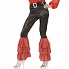 Karnevals-Kleidung: Schwarze Hose mit rotem Naht