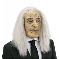 Halloweenmaske: Butler mit Perücke