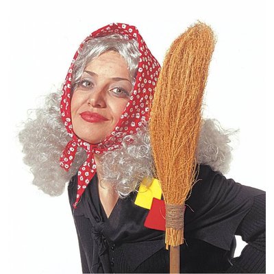 Karnevalsperücke Großmutter mit Kopftuch