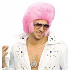 Perücke Elvis The King in rosa