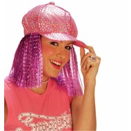Sternen-Mütze Neon mit Haar