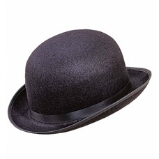 Kopfbedeckung Steifehut schwarz (filz)