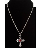 Karnevalsaccessoires: Halskette Gotik Kreuz