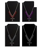 Karnevalsaccessoires: Gotik Halskette mit Kreuz