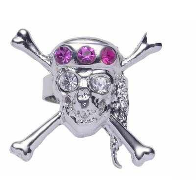 Karnevalsaccessoires: Ring mit Totenkopf