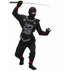 Karnevalskostüm: Ninja in rot oder schwarz