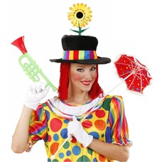 Karnevals-zubehör samter Clownshut mit Blume