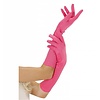 Faschings-attributen: Neon-rosa lange Handschuhe