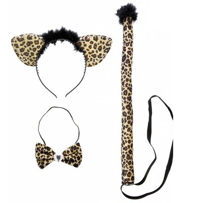 Karnevals-zubehör: dress-up set Leopard Lize