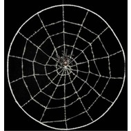 Halloweenaccessoires: Spinnennetz mit Spinne 78 cm
