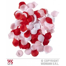 Heirats-accessoires: Rosenblätter in weiss, rot und rosa