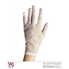 Karnevals-accessoires: Netzhandschuhe weiß