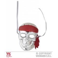 Faschings-zubehör goldene Piratenmaske