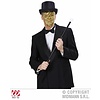 Karnevals-zubehör: maske gold mit Schnurrbart