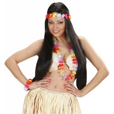 Faschings-accessoiren Hawaii-set mehrfarbig