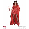 Karnevalscape: Rote Satin cape 158cm