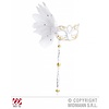 Augenmasken: Masker in weiss mit gold akzente