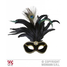 Augenmasken schwarz mit gold