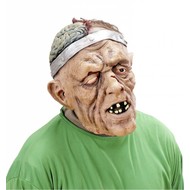 Halloweenmaske: Gehirnoperation mit Perücke Halloweenmaske: Gehirnoperation mit Perücke