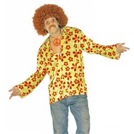Karnevalsbluse: Hippie- Flowerpower - shirt Karnevalsbluse: Hippie- Flowerpower - shirt