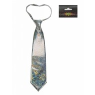 Karneval- & Fest Zubehör: Krawatte Silber Hologramm Karneval- & Fest Zubehör: Krawatte Silber Hologramm