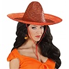 Sombrero: Mexikanischer Sombrero orange