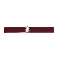 Karnevalsschmuck: Roter Halsband mit Perle Karnevalsschmuck: Roter Halsband mit Perle