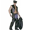Karnevalszubehör: Schwarzer Chaps (Reiterhose)