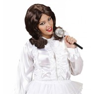 Faschingsperücken Popstar Anni-Frid in braun Faschingsperücken Popstar Anni-Frid in braun