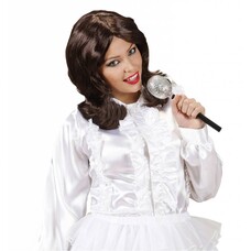 Faschingsperücken Popstar Anni-Frid in braun