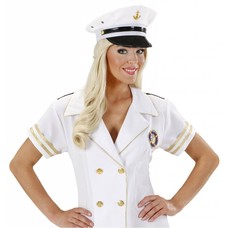 Faschings-attributen Kappe Marin Offizier Bauke