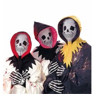 Halloweenaccessoires: Skelettkapuzen Halloweenaccessoires: Skelettkapuzen