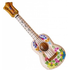 Faschings-accessoiren Aufblasbare Hula -guitaar (105 cm)