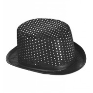 Faschings-accessoiren schwarze Pailletenhut für egal welche Party Faschings-accessoiren schwarze Pailletenhut für egal welche Party