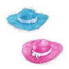 Faschings-accessoires: Witziger Damenhut in blau of rosa