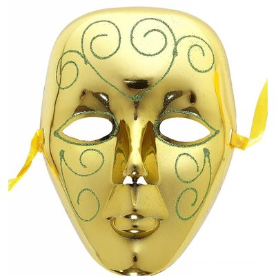 Faschings-maske: Venezianische masken gold