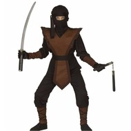 Karnevalskostüm: Braune Ninja