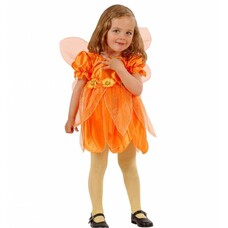 Karnevalskostüm: Kleine orange Blumenfee