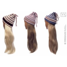 Kopfbedeckung Mütze mit lockeren Haren