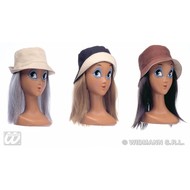 Kopfbedeckung Mütze mit lockeren Haren Kopfbedeckung Mütze mit lockeren Haren
