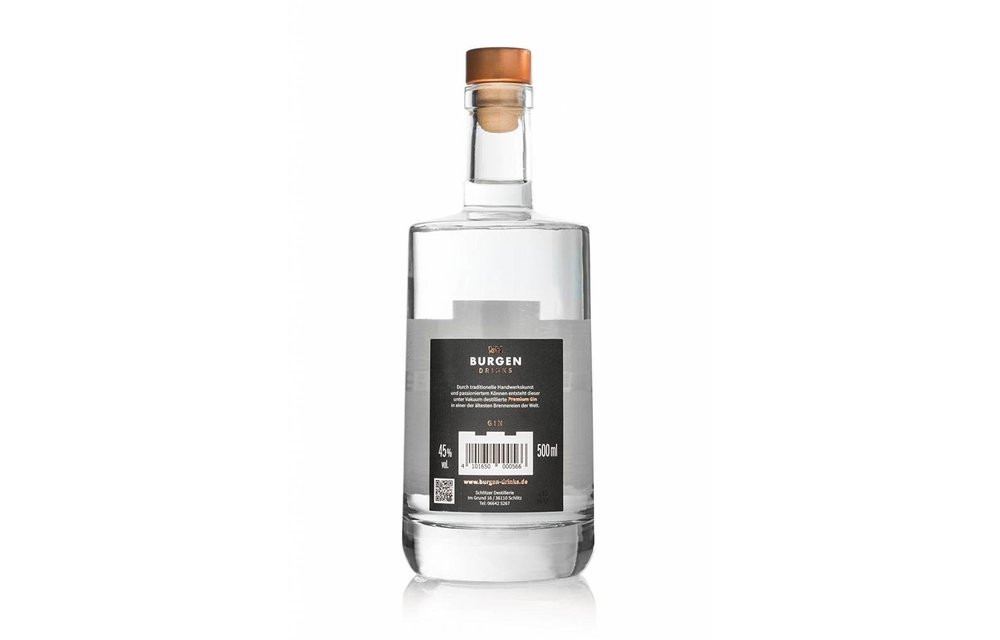 BURGEN GIN handcrafted 45% vol. 0.5 Liter